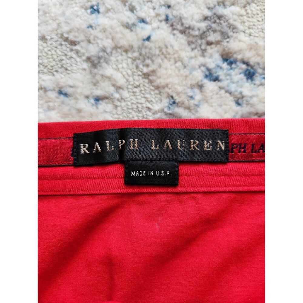Ralph Lauren Women's Size 4 Red Pencil Skirt - Picture 4 of 5